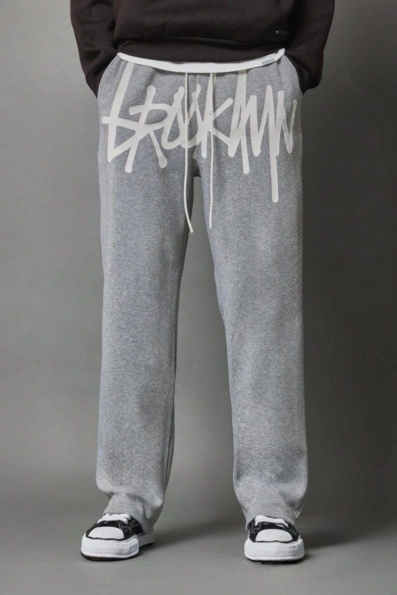 Urban Streetwear Skater Fit Eşofman Altı Graffiti Logo Baskılı, Elastik Bel Jogger Tar