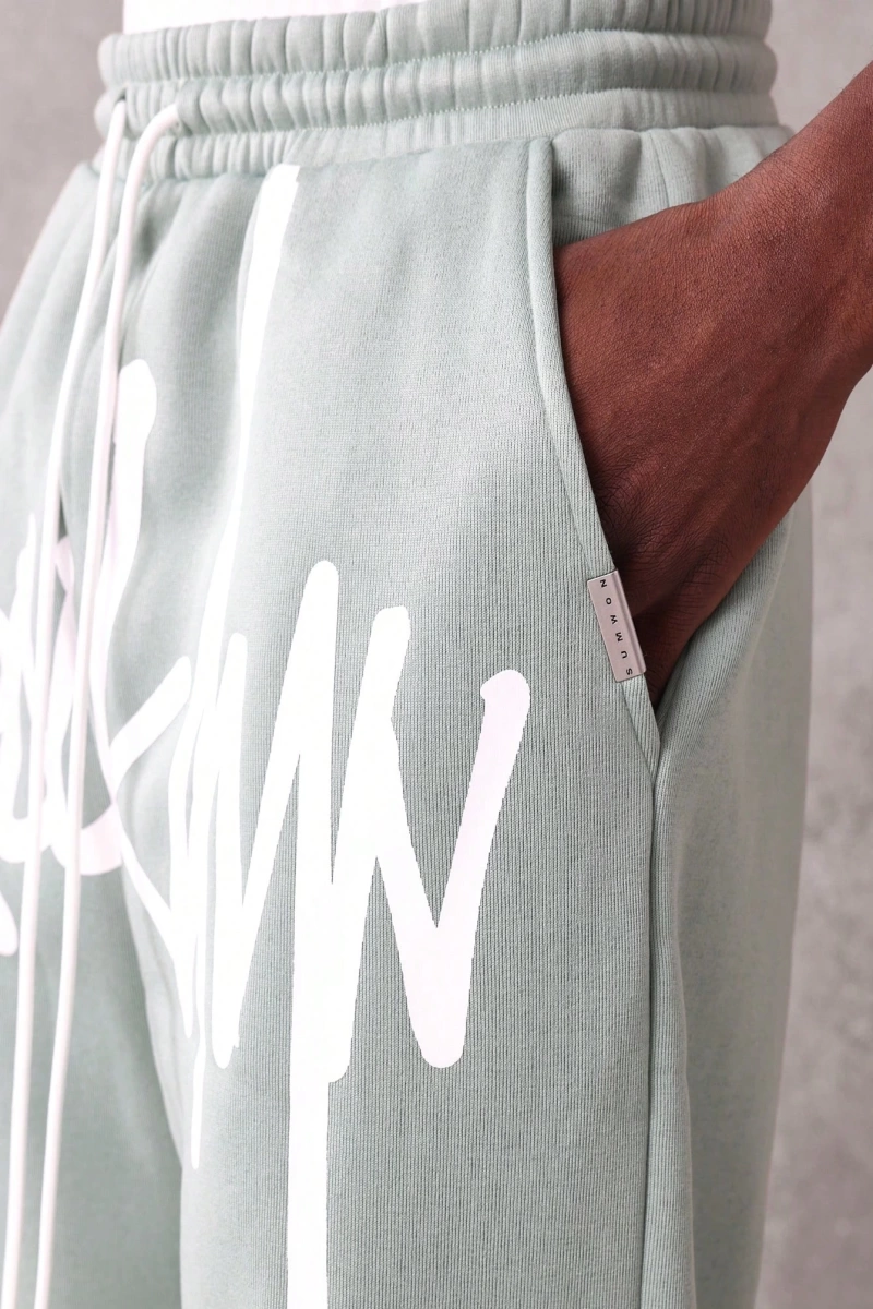 Urban Streetwear Skater Fit Eşofman Altı Graffiti Logo Baskılı, Elastik Bel Jogger Tar