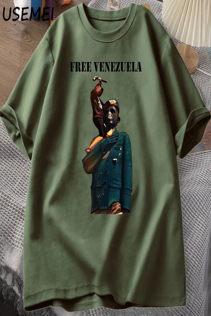 Venezuela 2024 T-Shirt Erkek Kadın Pamuk Tişört Rahat Kısa Kollu Baskılı T-shirt Streetweed G 3032