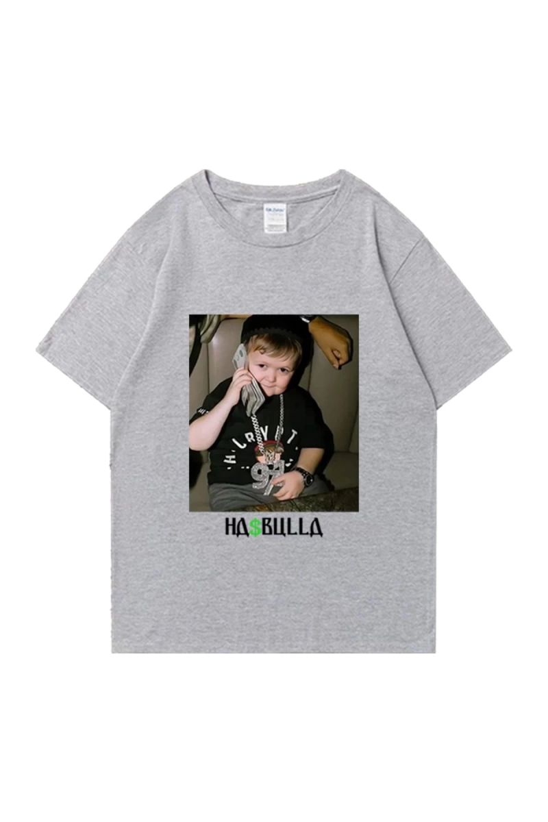 Vintage Hasbulla mücadele T shirt yaz erkek kadın moda grafikli tişört boy kısa kollu sa