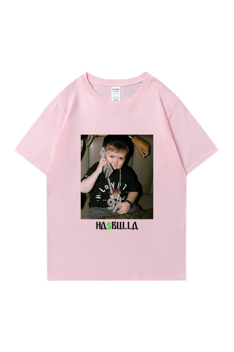 Vintage Hasbulla mücadele T shirt yaz erkek kadın moda grafikli tişört boy kısa kollu sa
