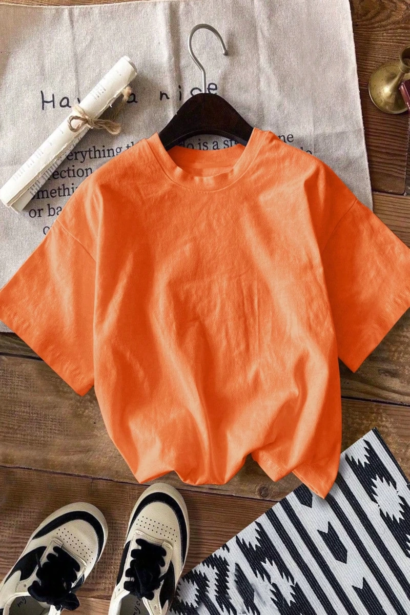 Vintage Loose Kişilik Sokak Grafik Baskılı Yuvarlak Yaka Kısa Kollu Tişört
