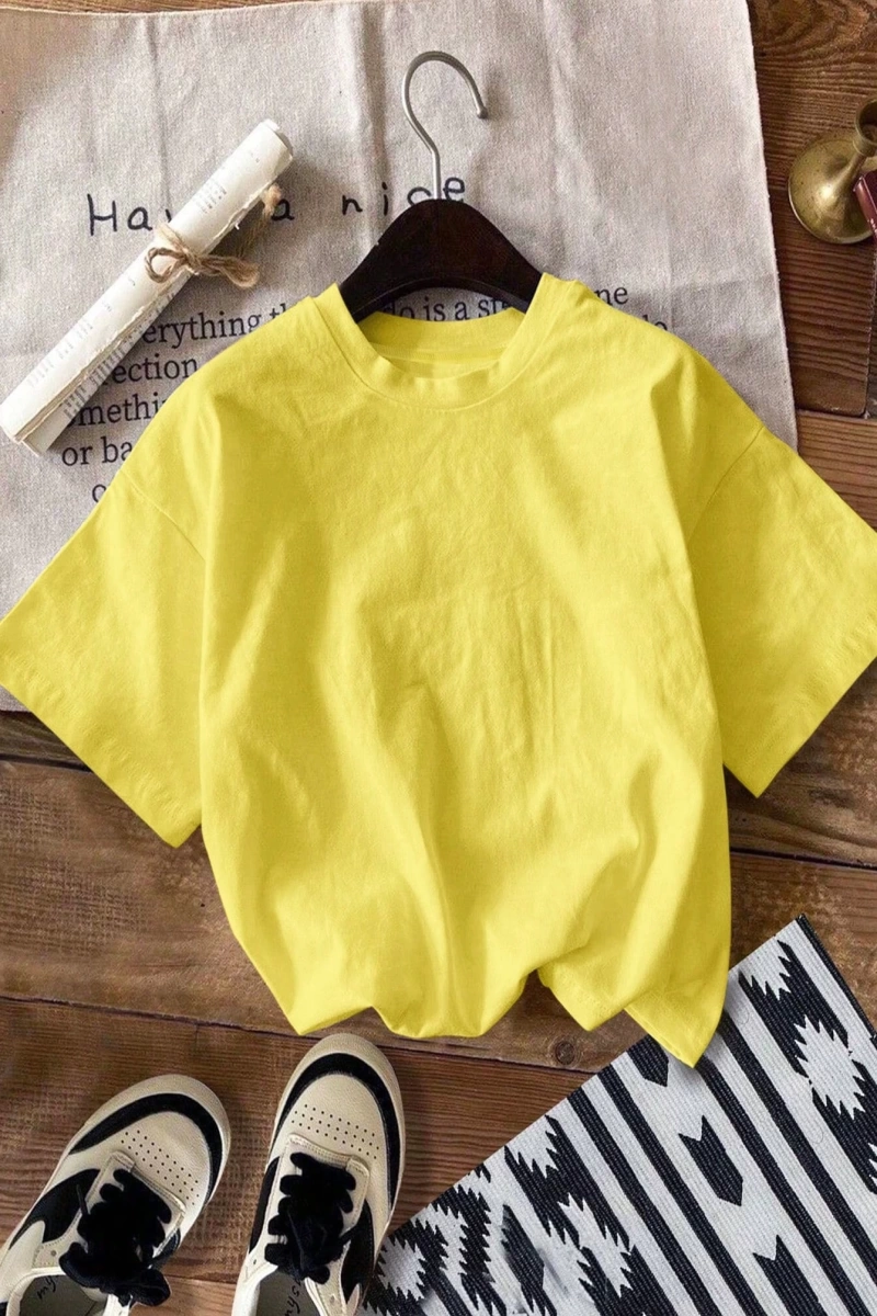 Vintage Loose Kişilik Sokak Grafik Baskılı Yuvarlak Yaka Kısa Kollu Tişört