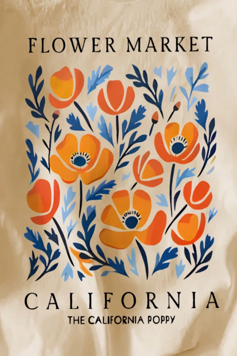 Vintage Loose Kişilik Sokak Grafik Baskılı Yuvarlak Yaka Kısa Kollu Tişört