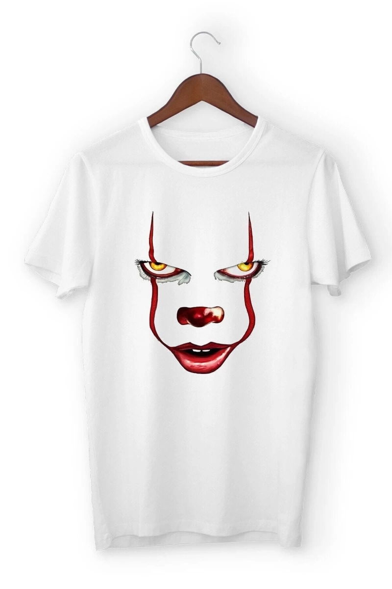 Vtshirt Beyaz -unisex -joker9-ıllustrasyon Çizim- Y-051