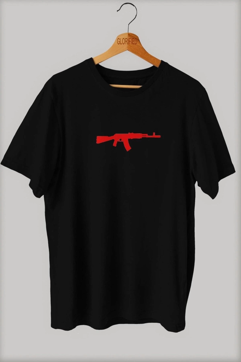 Wed Ak 47 Keleş Baskılı Oversize T-shirt ( Tişört )sokak Tarzı