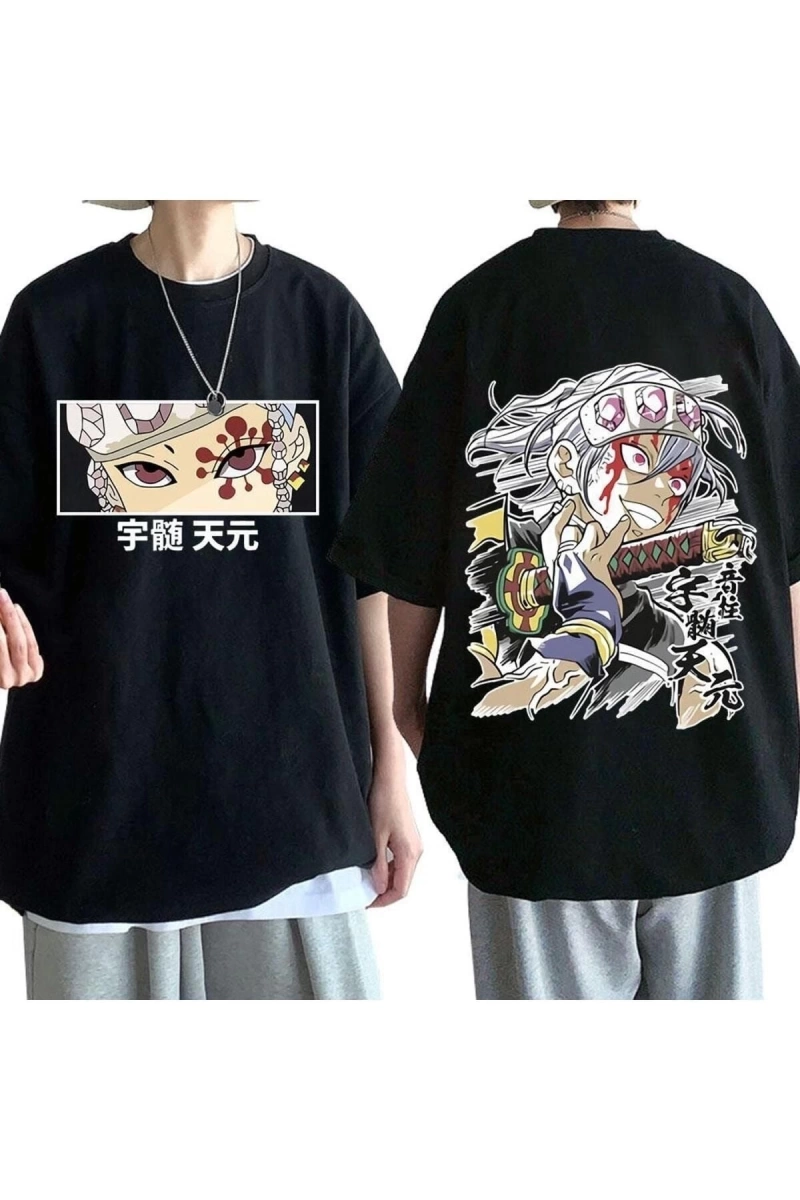 Wed Anime Demon Slayer Tengen Uzui Eyes Manga T-shirt