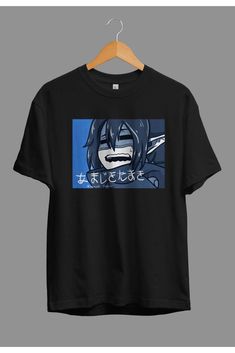 Wed Oversize My Hero Academia Tamaki Amajiki Anime Karakter Baskılı Özel Tasarım Tişört