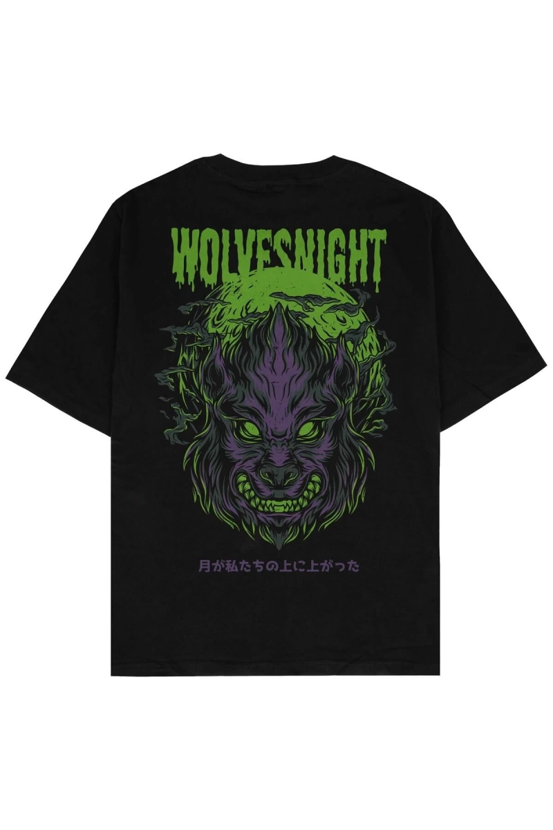 Wolves Night Oversize T-shirt