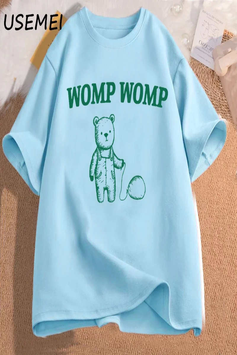 Womp komik T Shirt erkekler iğneleme giyim grafik Meme t-shirt pamuk T Shirt erkek giyim boy  3050