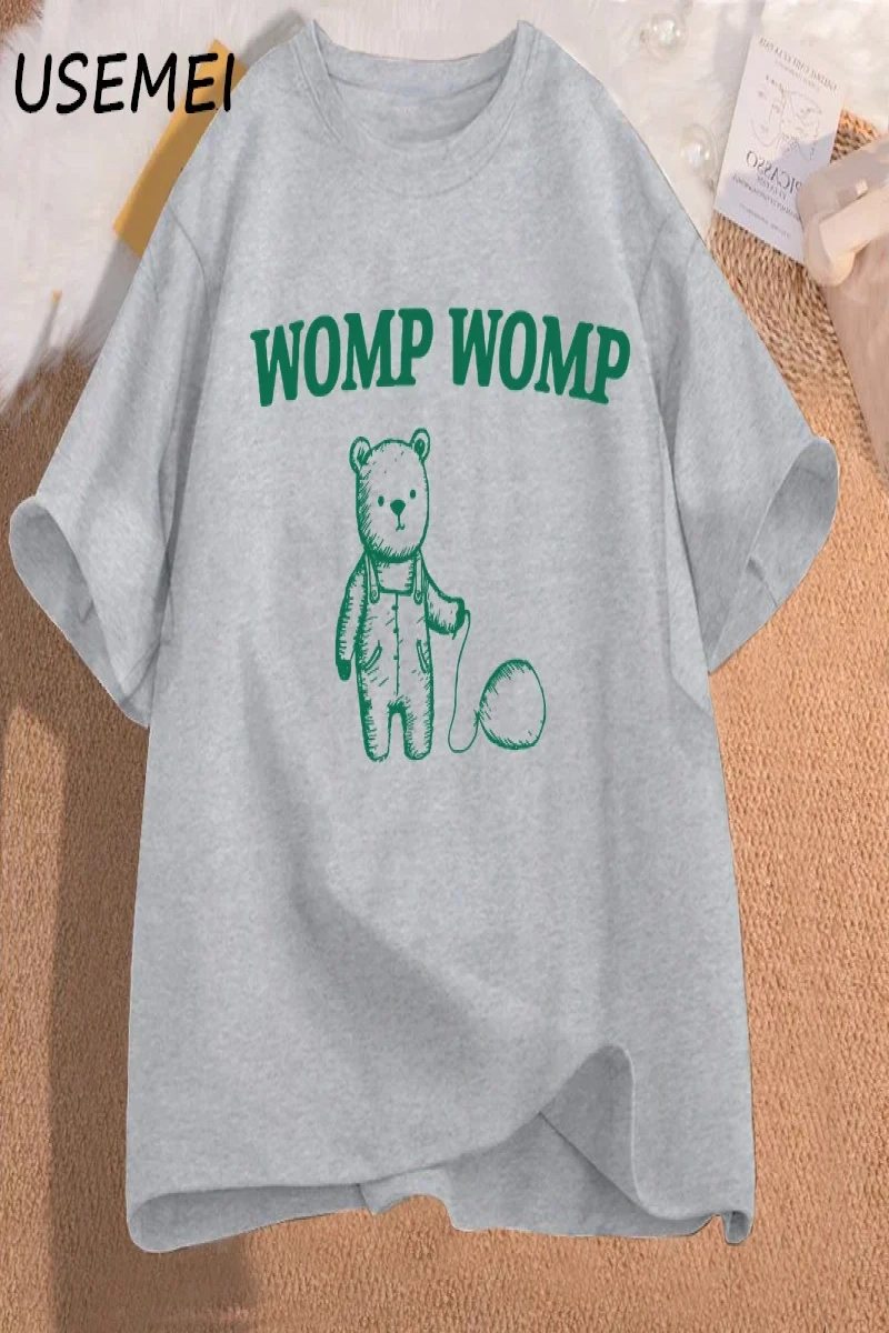 Womp komik T Shirt erkekler iğneleme giyim grafik Meme t-shirt pamuk T Shirt erkek giyim boy  3050