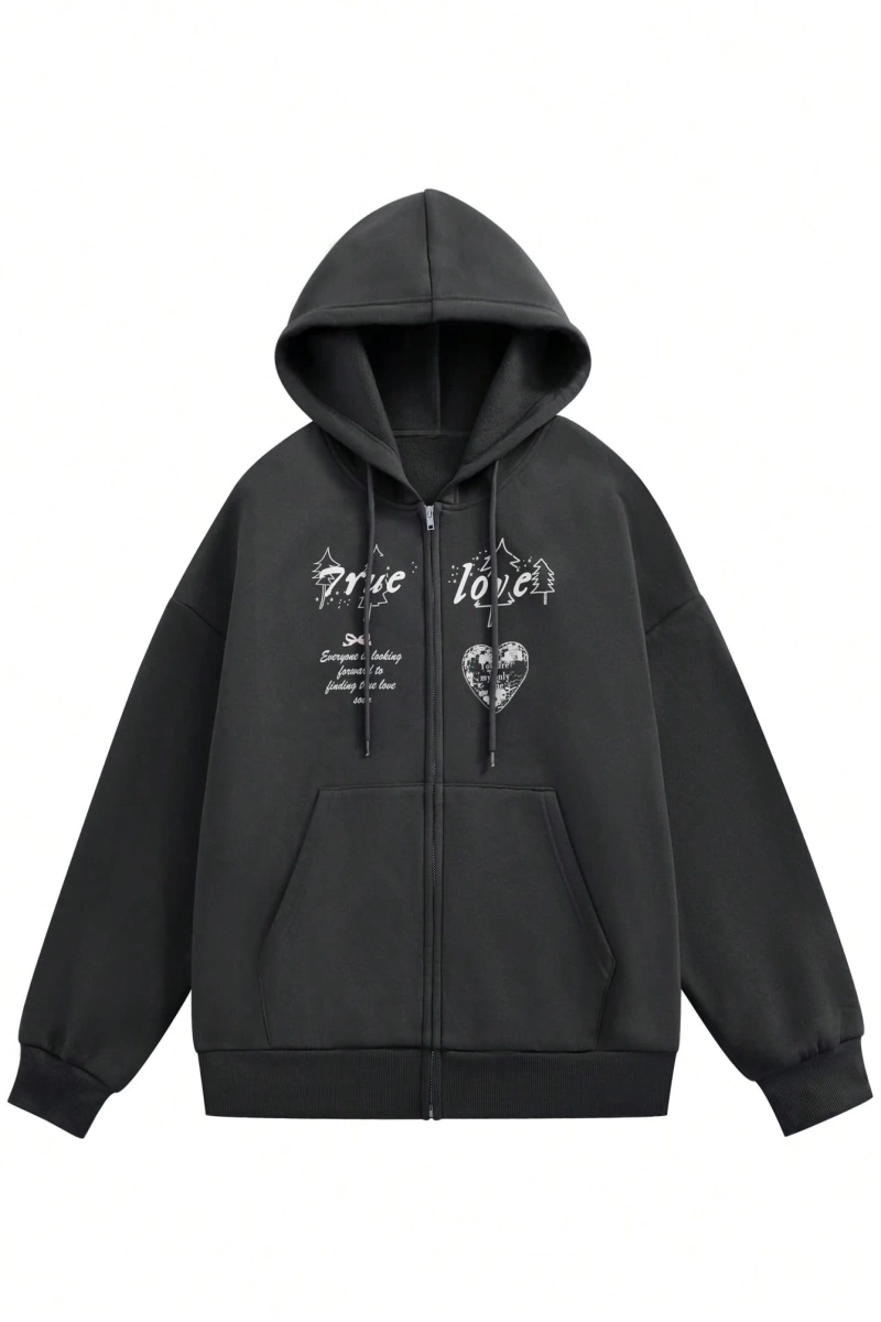 x Playboy Tenis Kulübü Tam Fermuarlı Sweatshirt Rahat Spor Giyim Üniver Model 5151