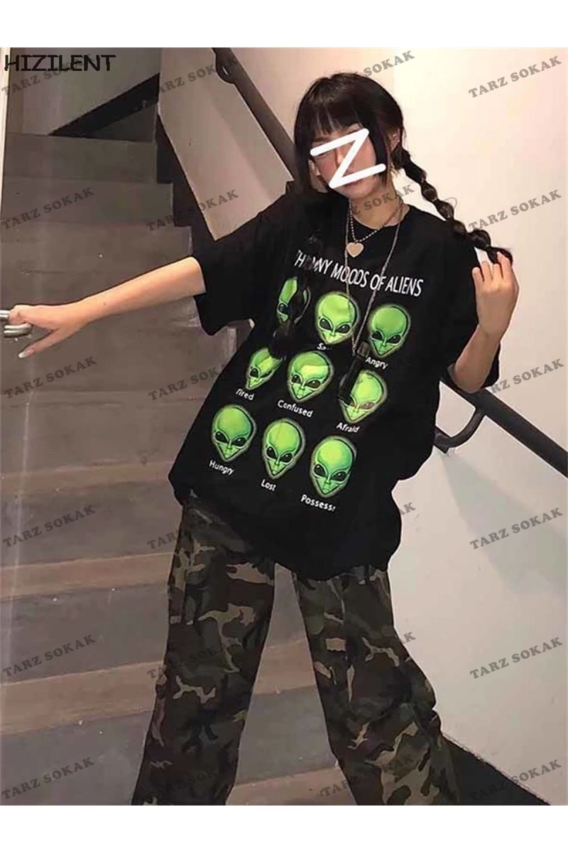 Y2K Unisex Harajuka Anime Retro Kawai Kuromi T-shirt Kod  Rertr Tarzsokak 6645