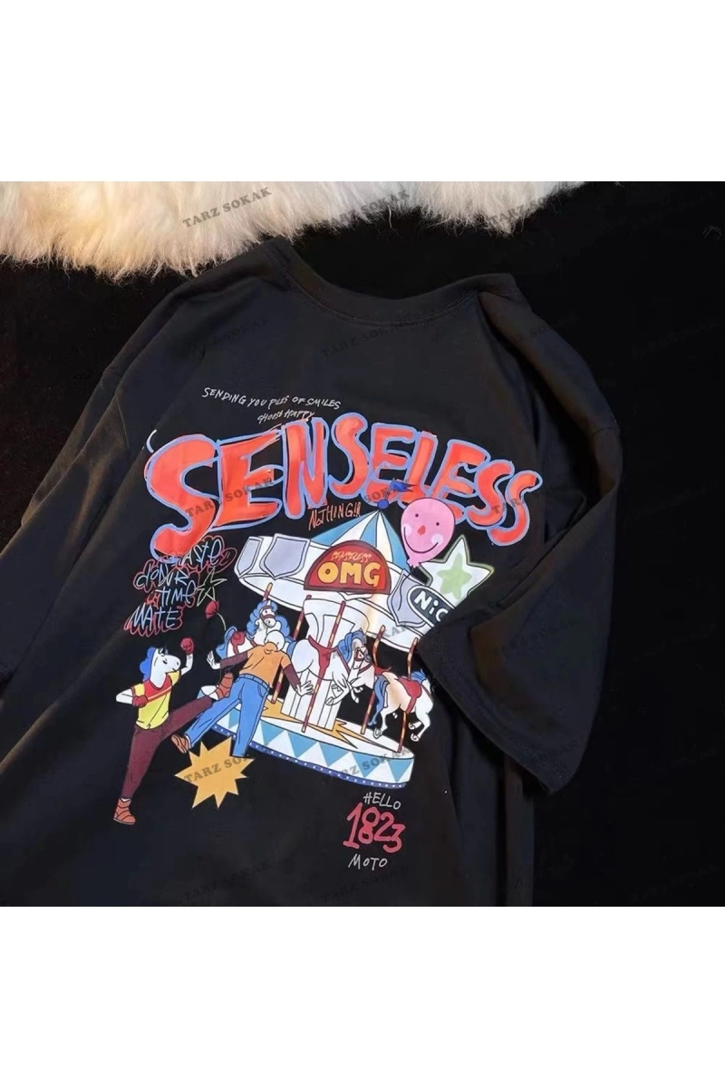 Y2K Unisex Harajuka Anime Retro Kawai Kuromi T-shirt Kod  Rertr Tarzsokak 6699