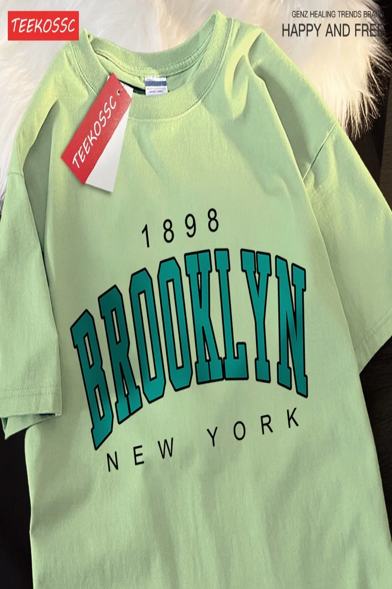 Y2k Vintage Tişört Tee 1898 Brooklyn New York
