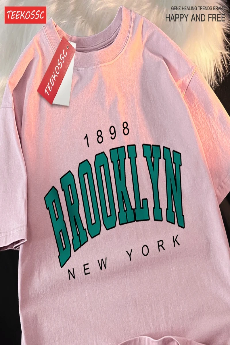 Y2k Vintage Tişört Tee 1898 Brooklyn New York