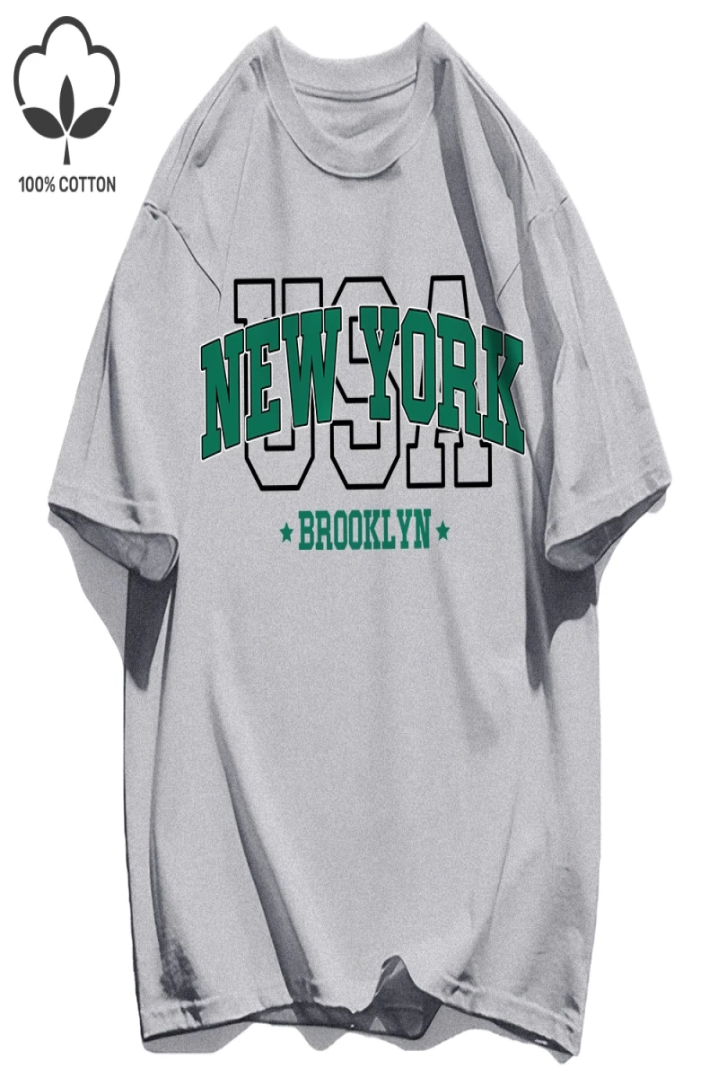 Y2k Vintage Tişört Tee Abd New York Brookl Yn Baskı
