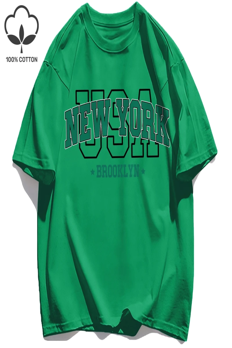 Y2k Vintage Tişört Tee Abd New York Brookl Yn Baskı