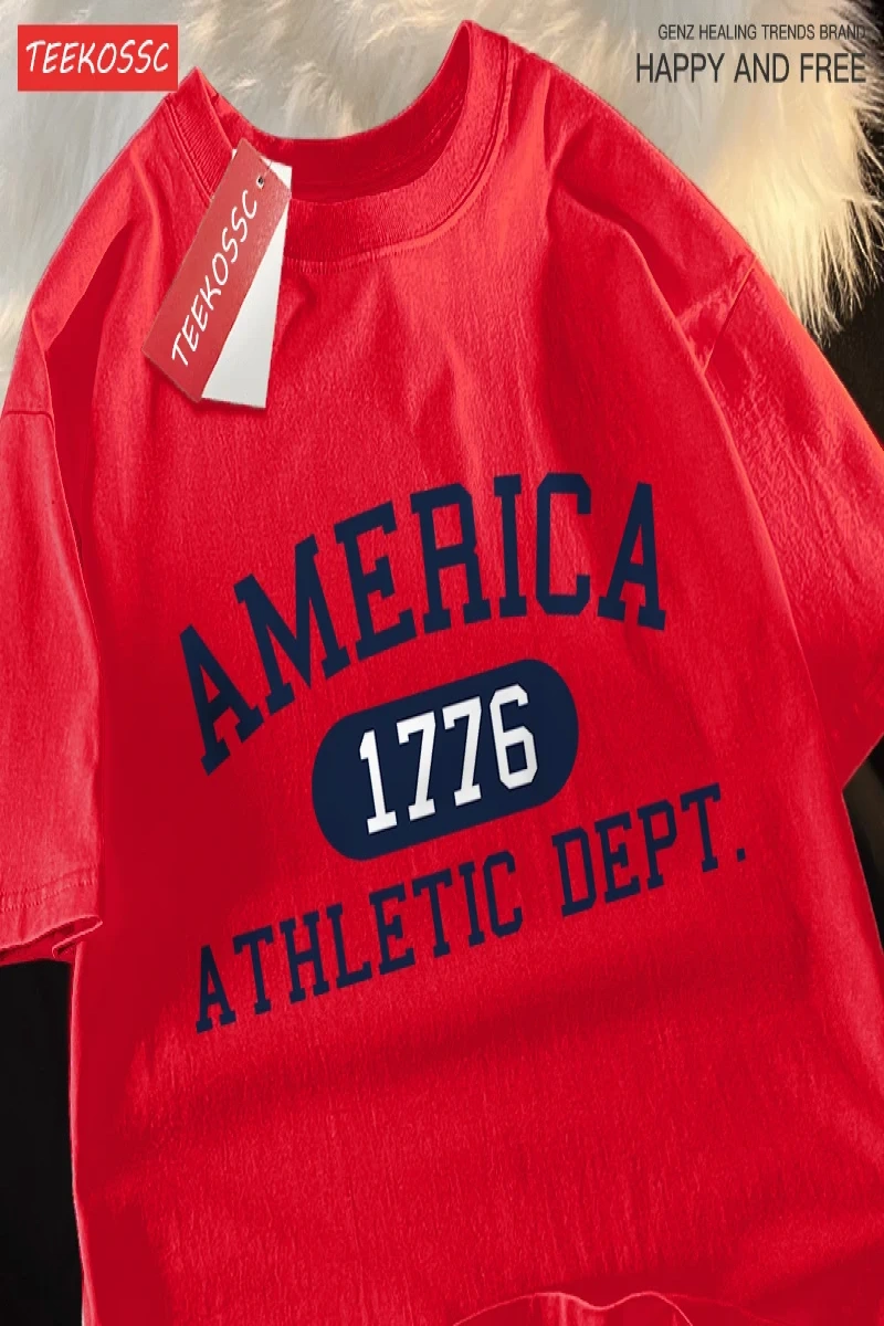 Y2k Vintage Tişört Tee Amerika 1776 atletik borç mektup