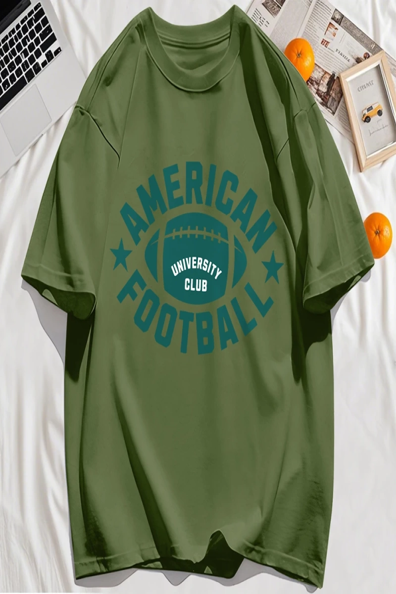 Y2k Vintage Tişört Tee Amerikan Futbolu Spor Baskılı