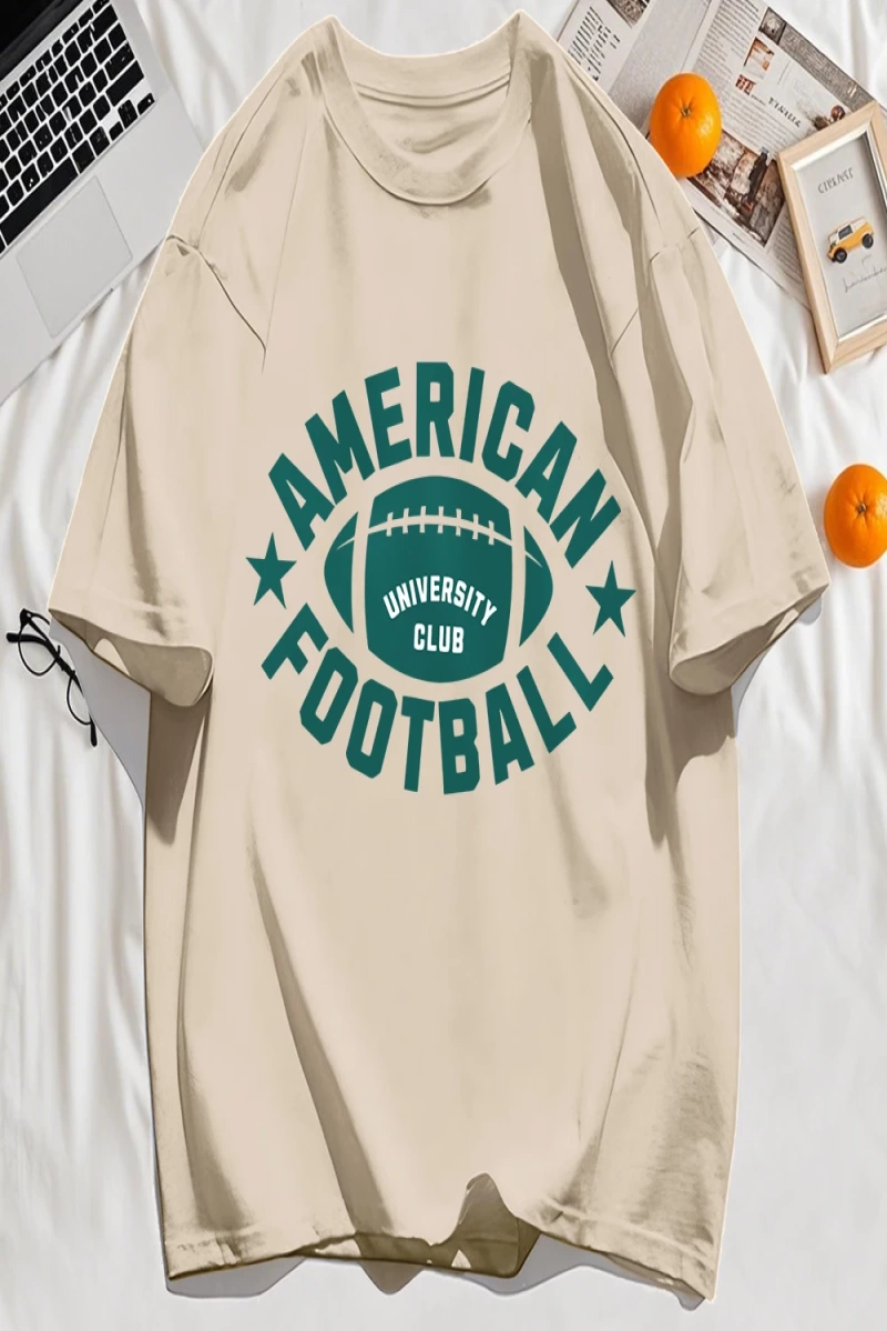 Y2k Vintage Tişört Tee Amerikan Futbolu Spor Baskılı