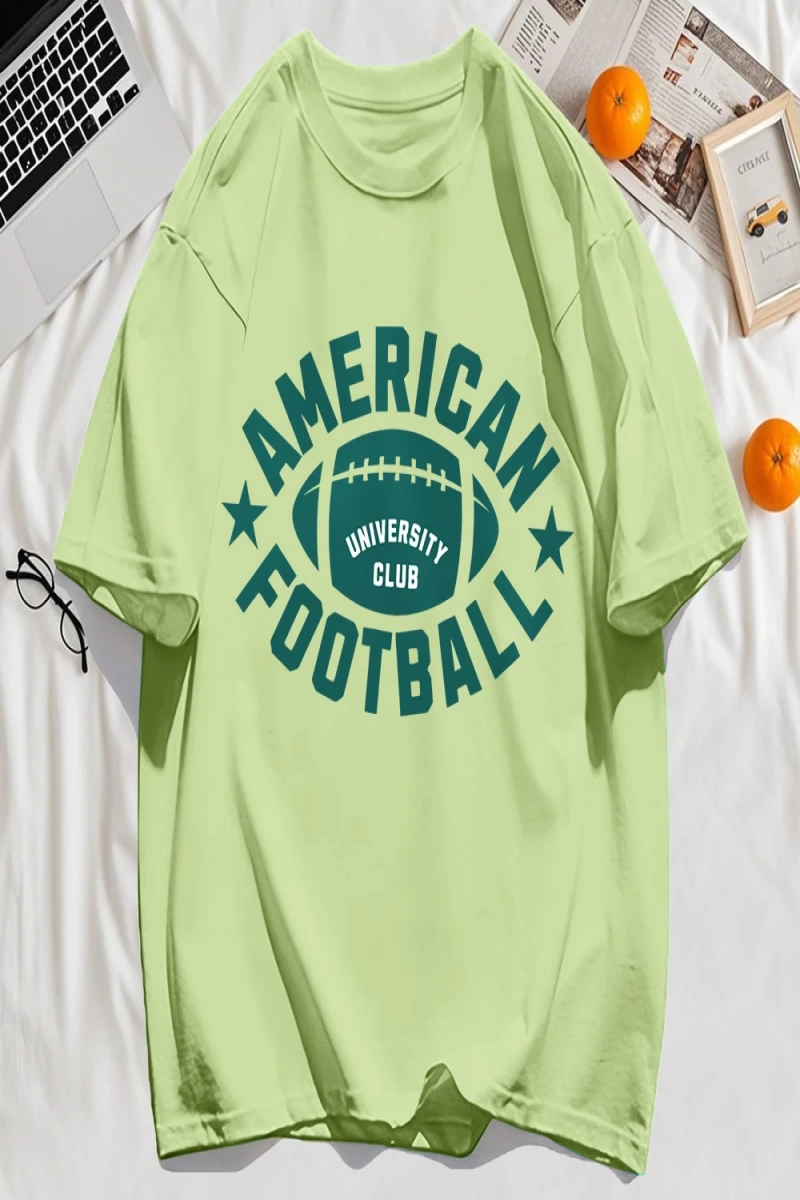 Y2k Vintage Tişört Tee Amerikan Futbolu Spor Baskılı
