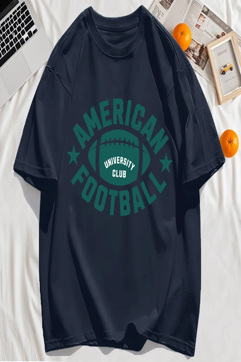 Y2k Vintage Tişört Tee Amerikan Futbolu Spor Baskılı