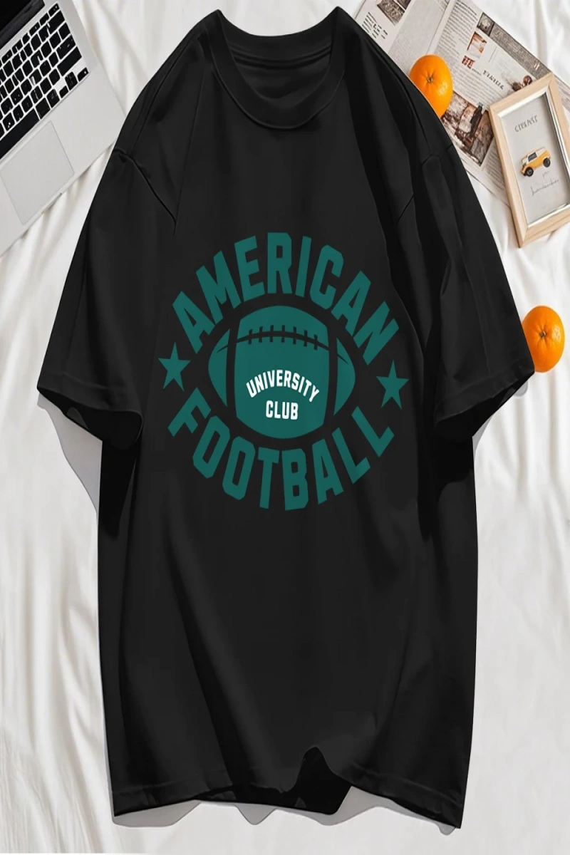 Y2k Vintage Tişört Tee Amerikan Futbolu Spor Baskılı
