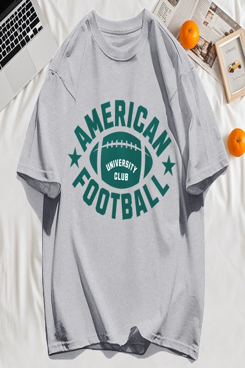Y2k Vintage Tişört Tee Amerikan Futbolu Spor Baskılı