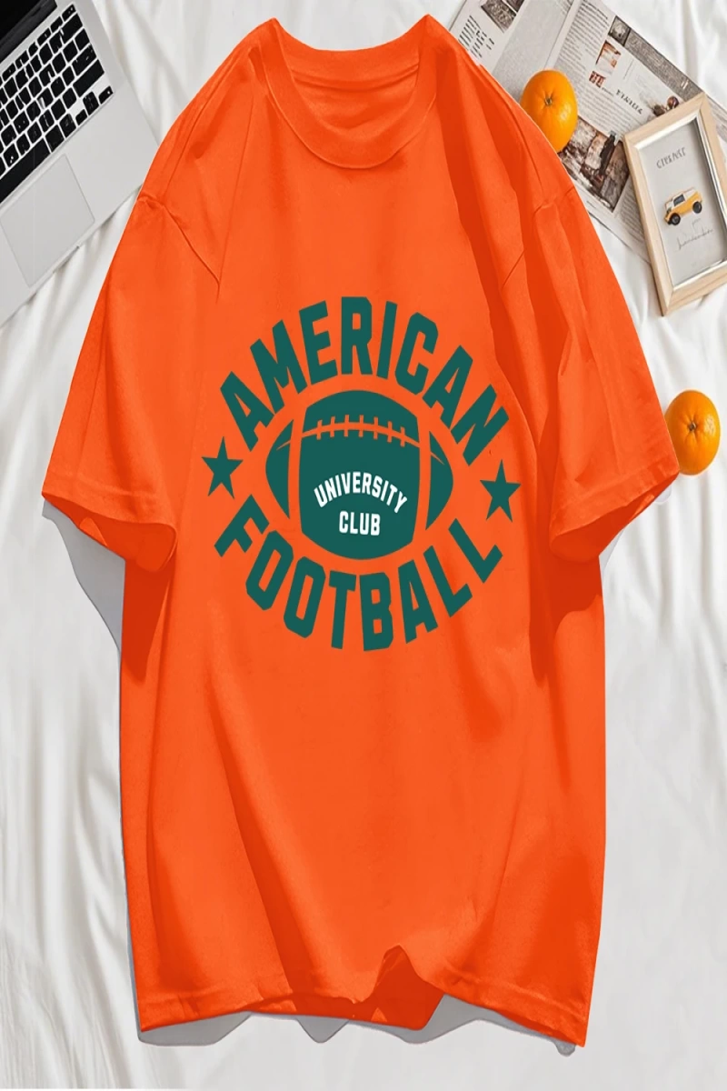 Y2k Vintage Tişört Tee Amerikan Futbolu Spor Baskılı