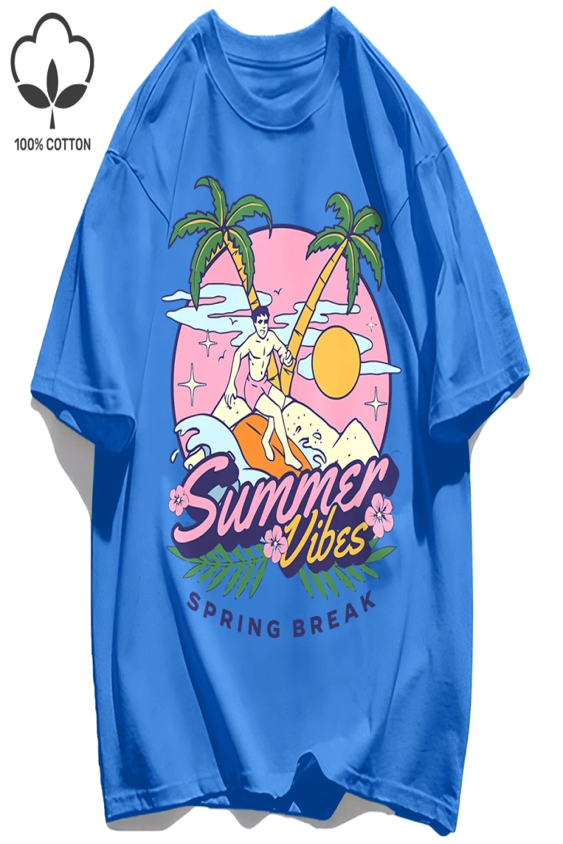 Y2k Vintage Tişört Tee Bahar Molası Desen