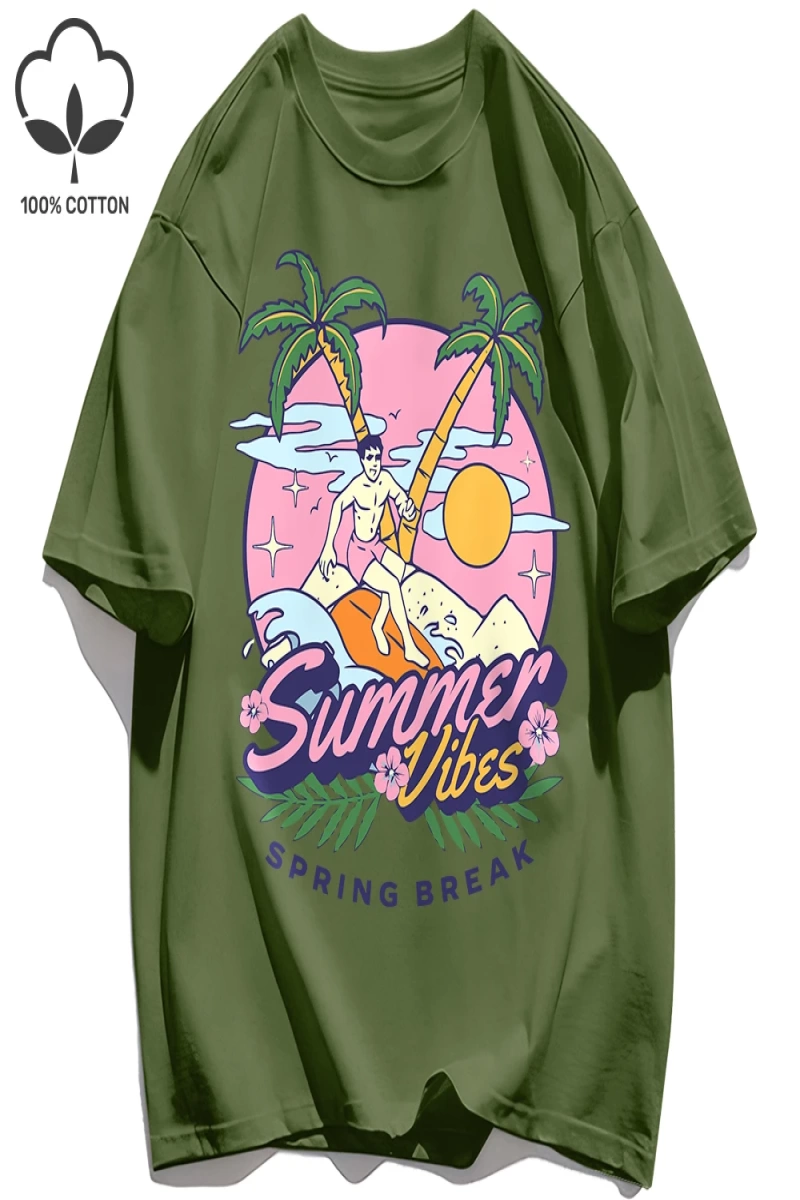 Y2k Vintage Tişört Tee Bahar Molası Desen