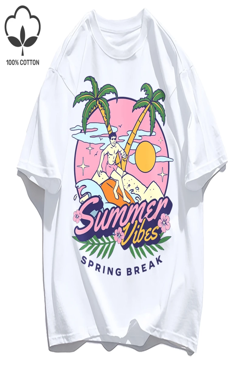 Y2k Vintage Tişört Tee Bahar Molası Desen