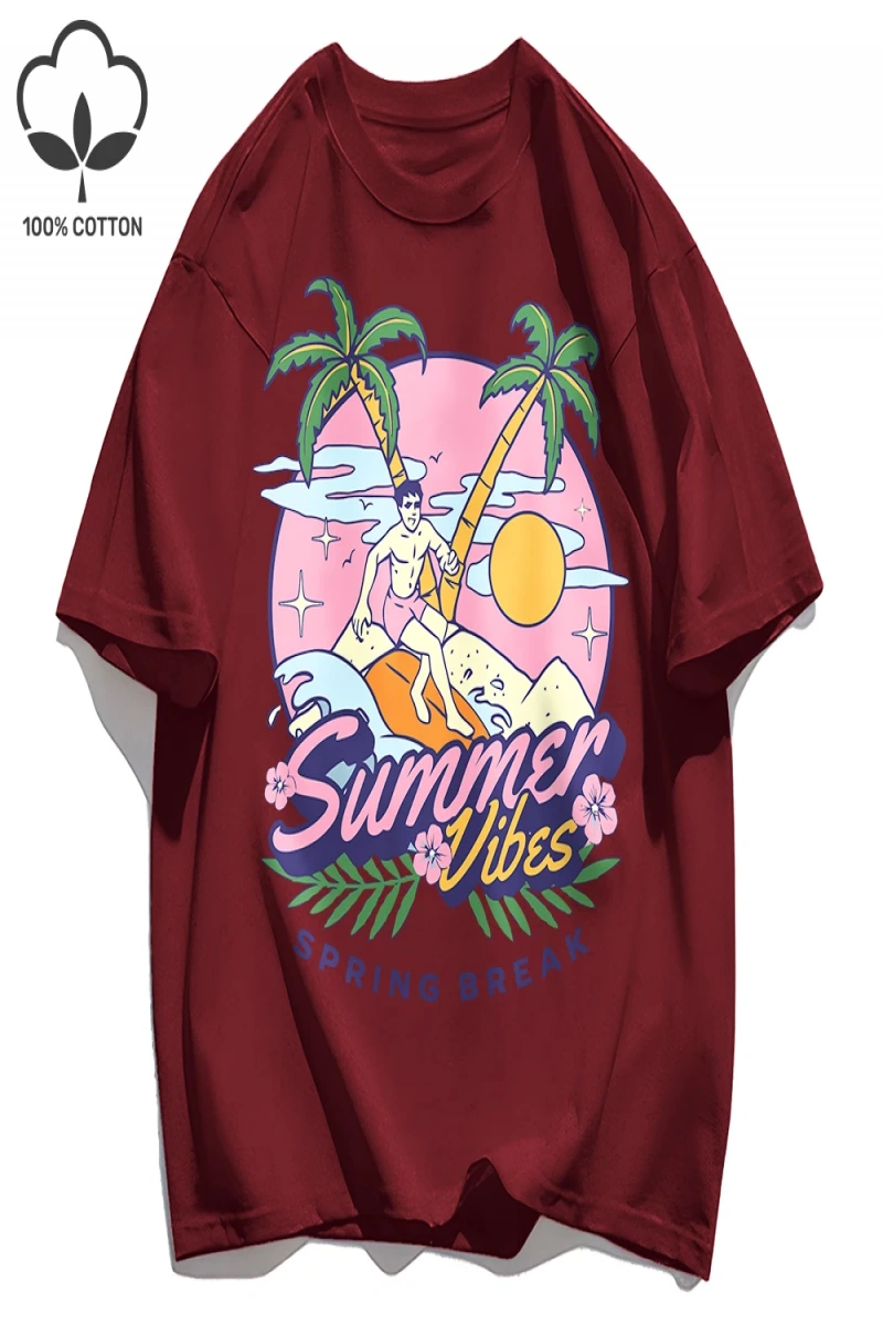 Y2k Vintage Tişört Tee Bahar Molası Desen