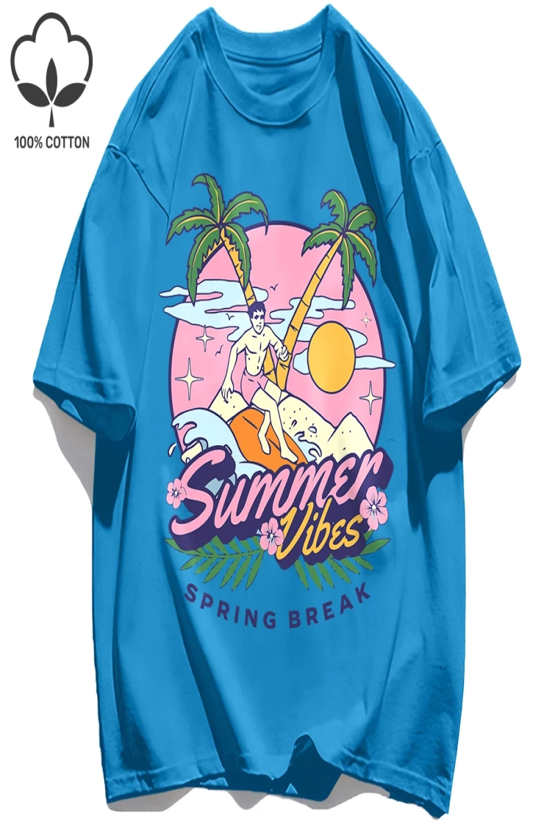 Y2k Vintage Tişört Tee Bahar Molası Desen