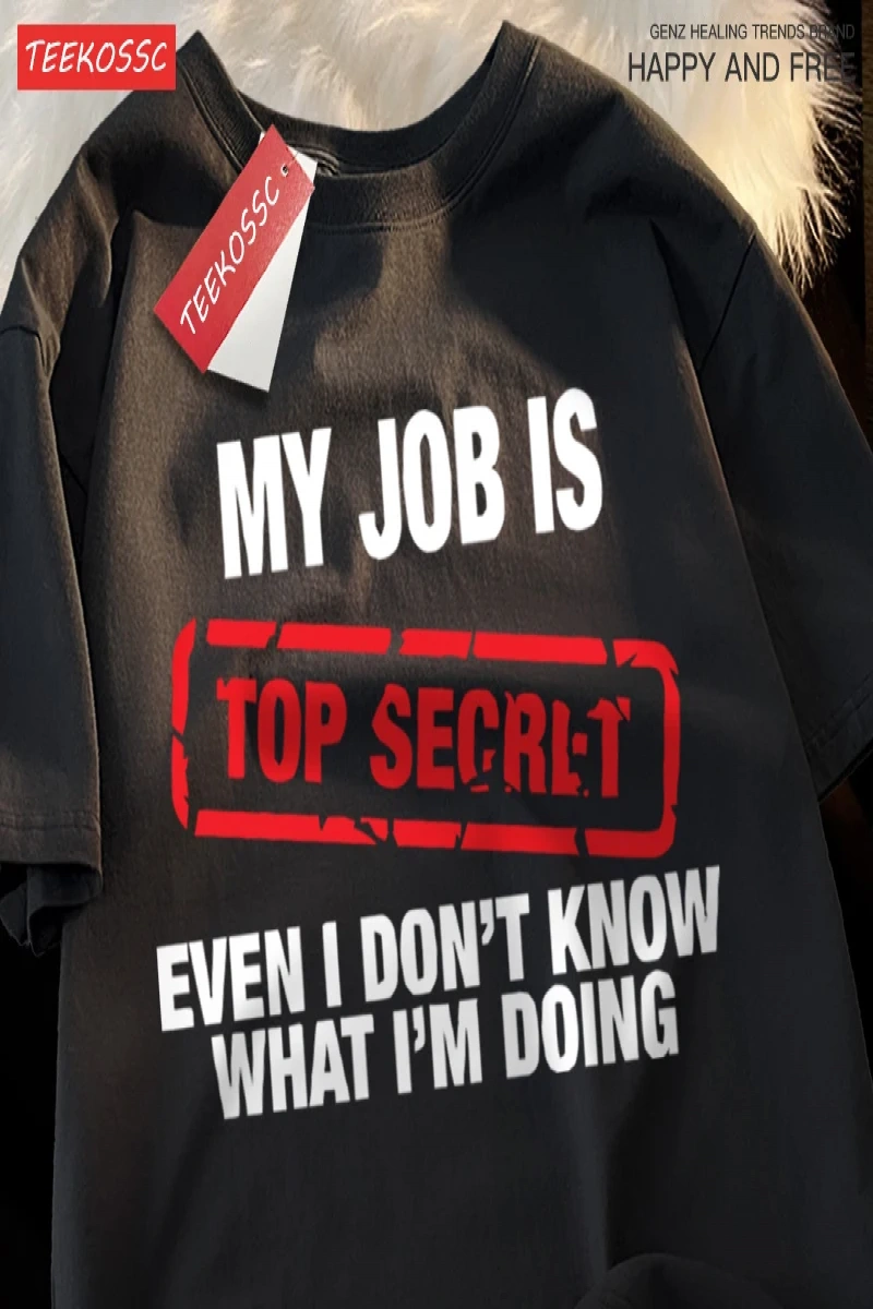 Y2k Vintage Tişört Tee Benim işim üst Segret Ecen ne yaptığımı bilmiyorum