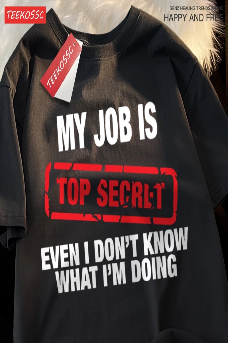 Y2k Vintage Tişört Tee Benim işim üst Segret Ecen ne yaptığımı bilmiyorum