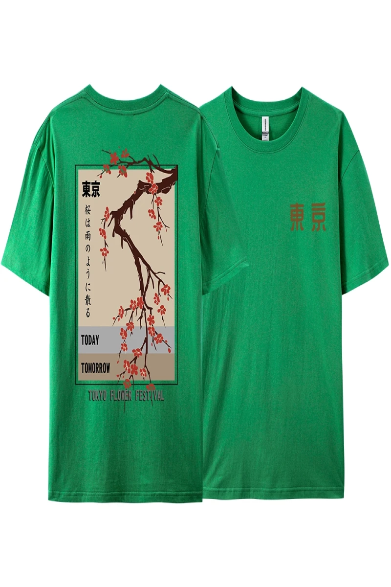 Y2k Vintage Tişört Tee Bugün Yarın Tokyo Çiçek Festivali