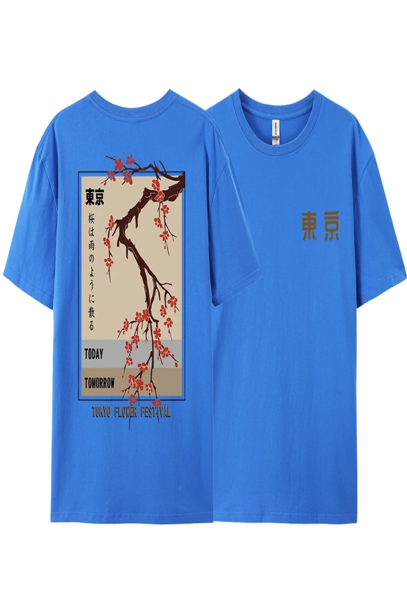 Y2k Vintage Tişört Tee Bugün Yarın Tokyo Çiçek Festivali