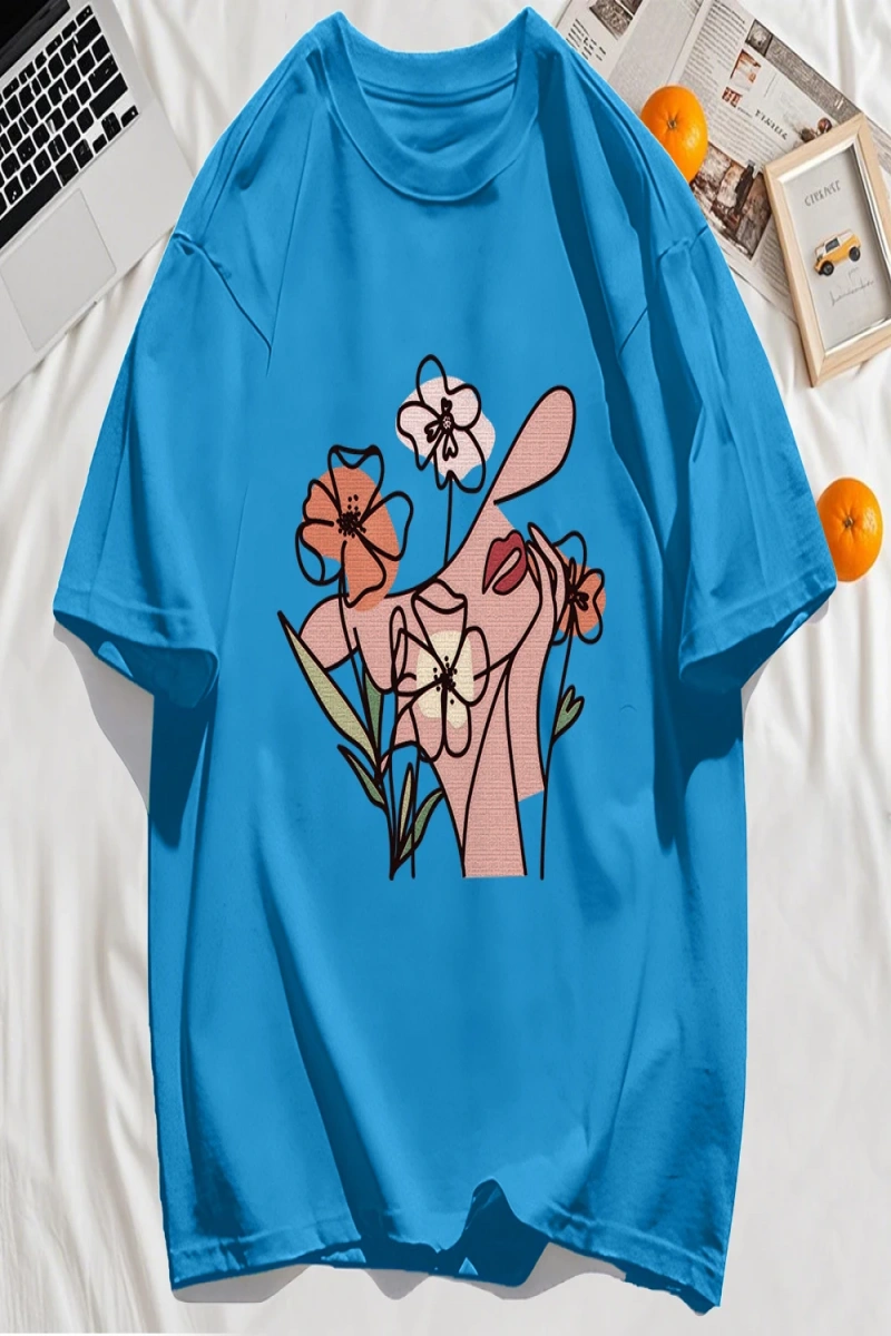 Y2k Vintage Tişört Tee Doğal Manzaranın Keyfini Çıkarılan İnsanlar Baskı