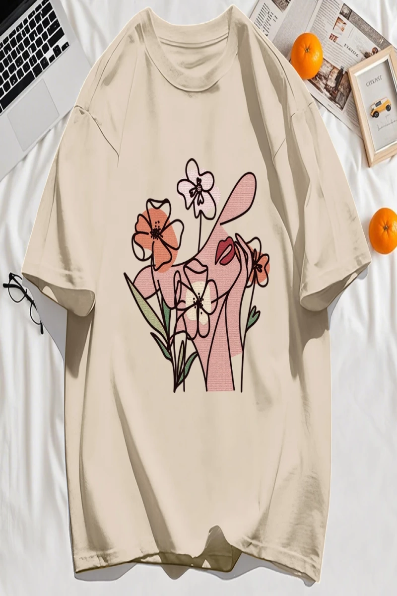 Y2k Vintage Tişört Tee Doğal Manzaranın Keyfini Çıkarılan İnsanlar Baskı