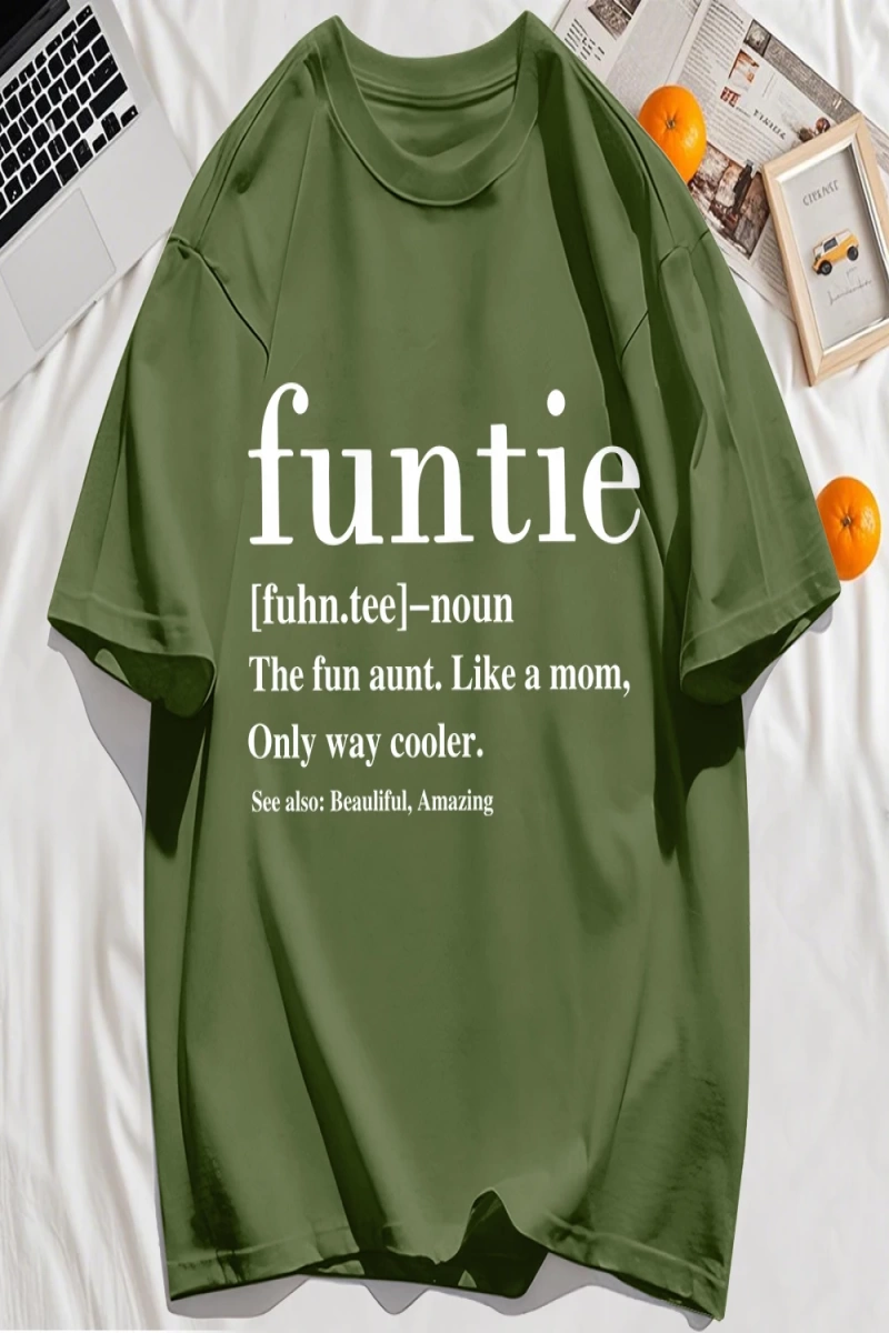 Y2k Vintage Tişört Tee Funtie Anne Gibi Eğlenceli Teyze Baskı