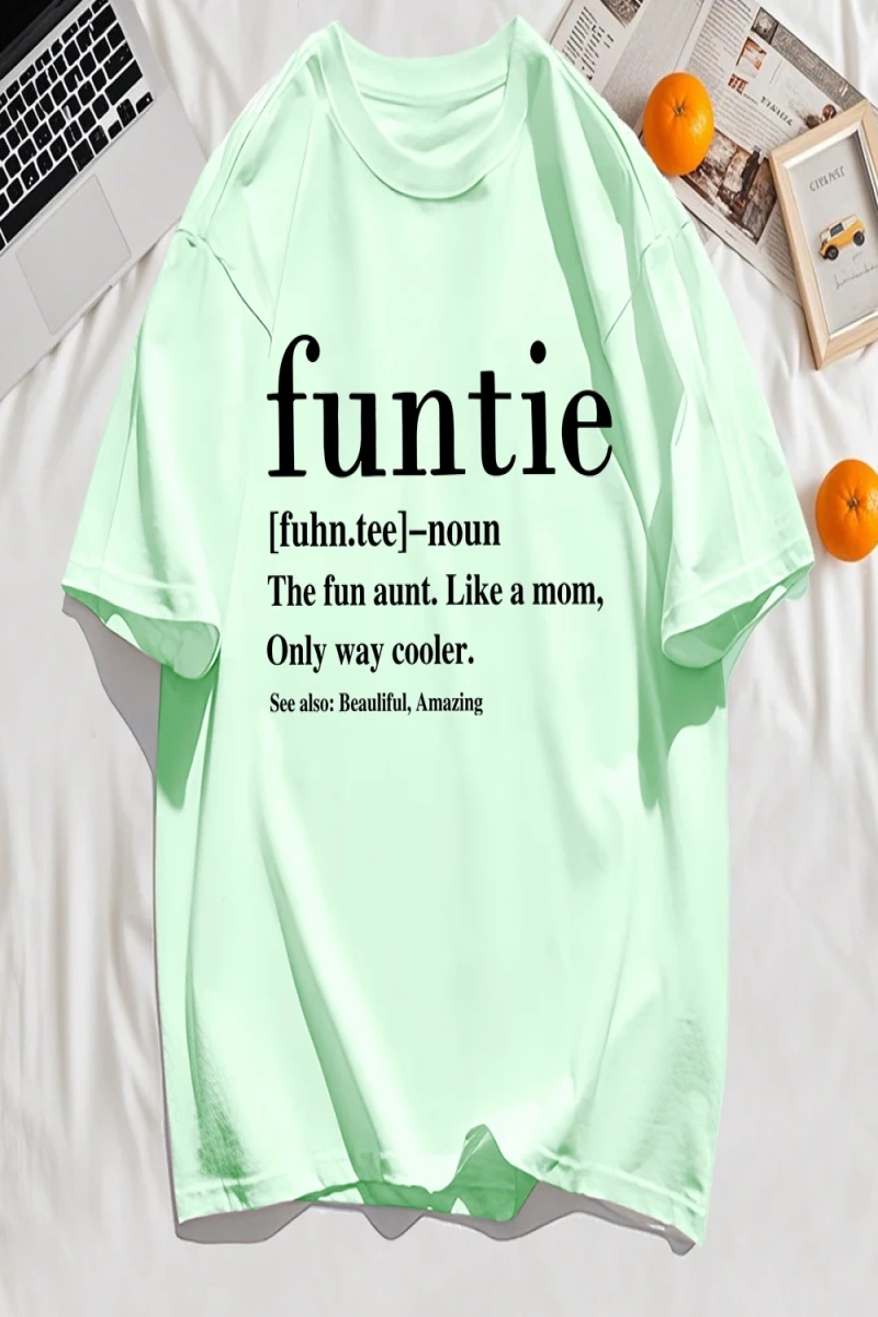 Y2k Vintage Tişört Tee Funtie Anne Gibi Eğlenceli Teyze Baskı
