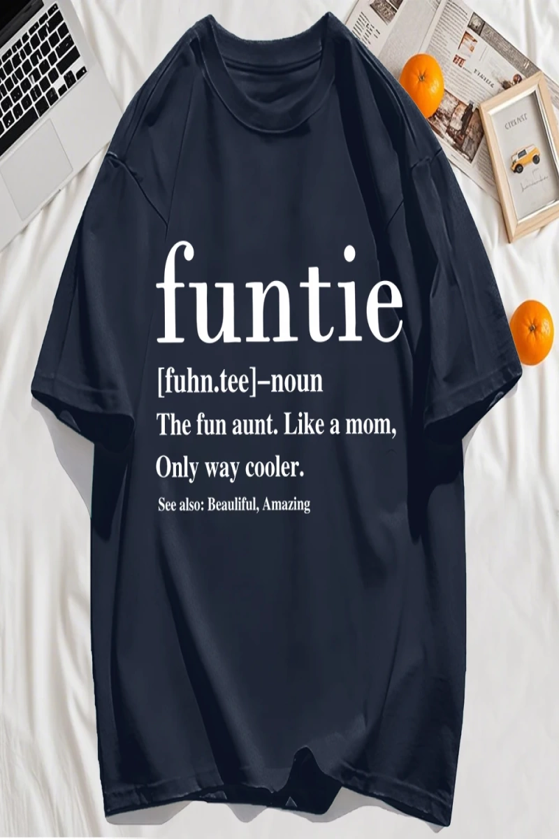 Y2k Vintage Tişört Tee Funtie Anne Gibi Eğlenceli Teyze Baskı
