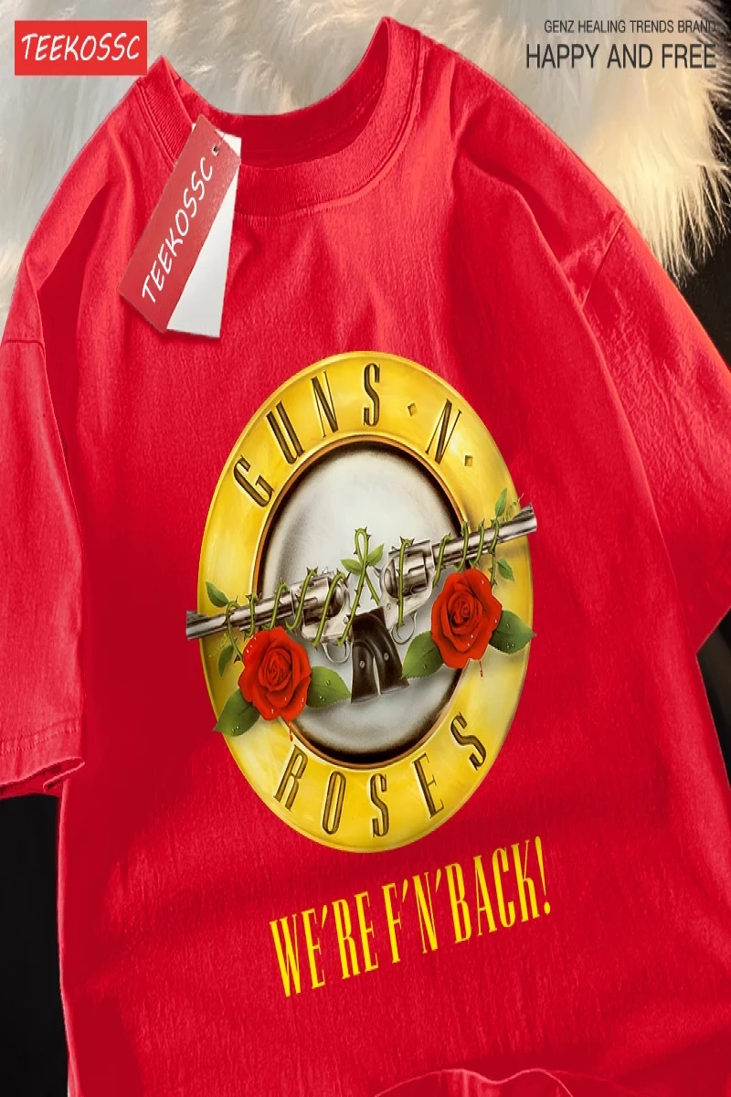Y2k Vintage Tişört Tee Guns n roses biz geri