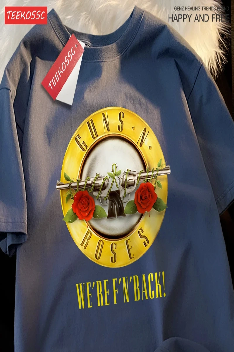 Y2k Vintage Tişört Tee Guns n roses biz geri