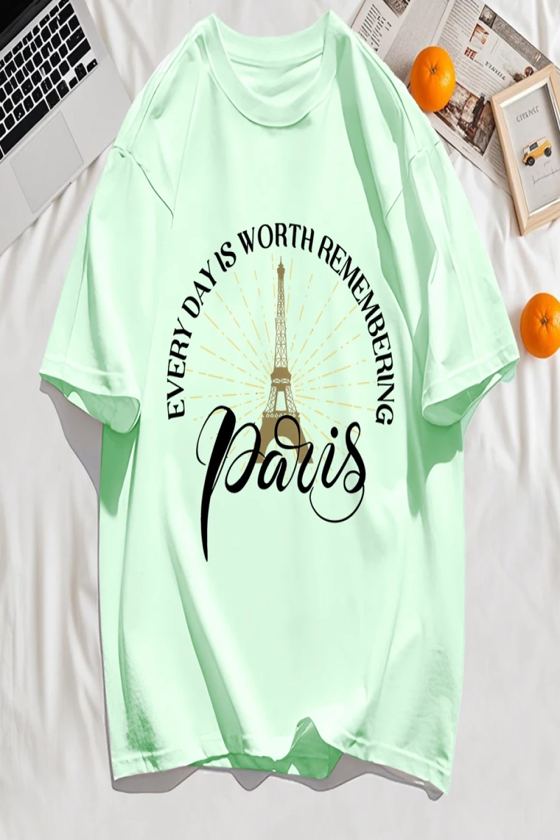 Y2k Vintage Tişört Tee Her Gün Hatırlamaya Değer Baskı