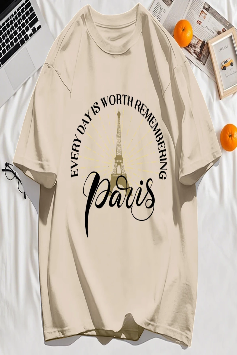 Y2k Vintage Tişört Tee Her Gün Hatırlamaya Değer Baskı