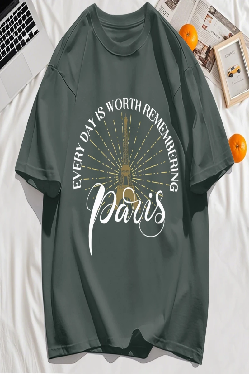 Y2k Vintage Tişört Tee Her Gün Hatırlamaya Değer Baskı