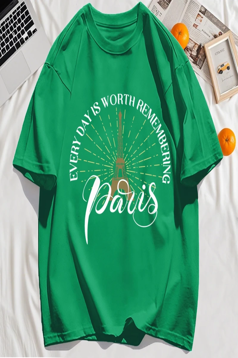 Y2k Vintage Tişört Tee Her Gün Hatırlamaya Değer Baskı
